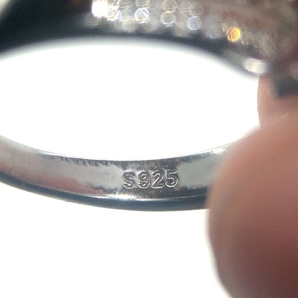 Cats Eye Alexandrite 1.34ct Platinum Finish Solid 925 Sterling Silver Ring - Picture 3 of 9